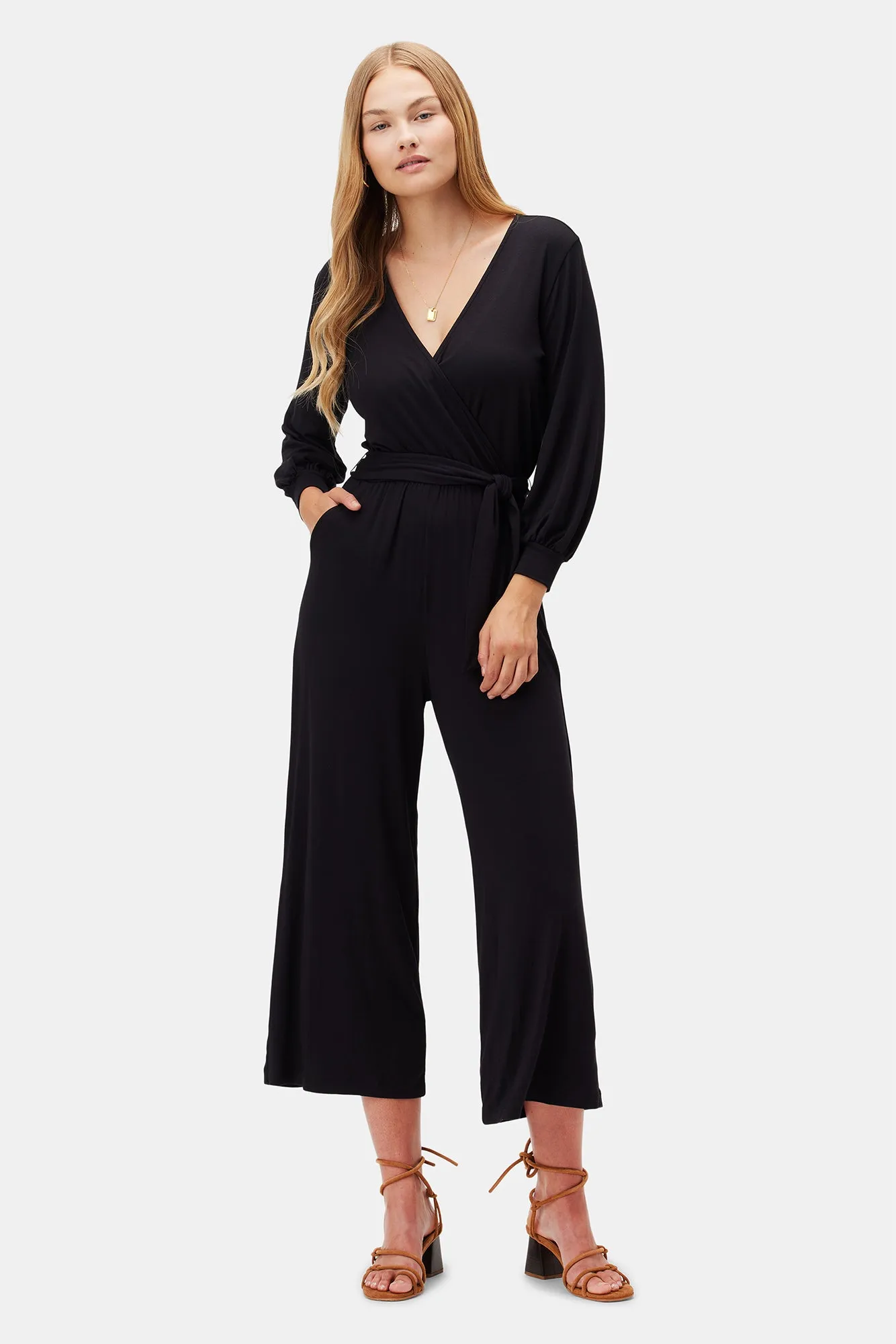Everley Modal Jumpsuit - Black sold by Amour Vert
