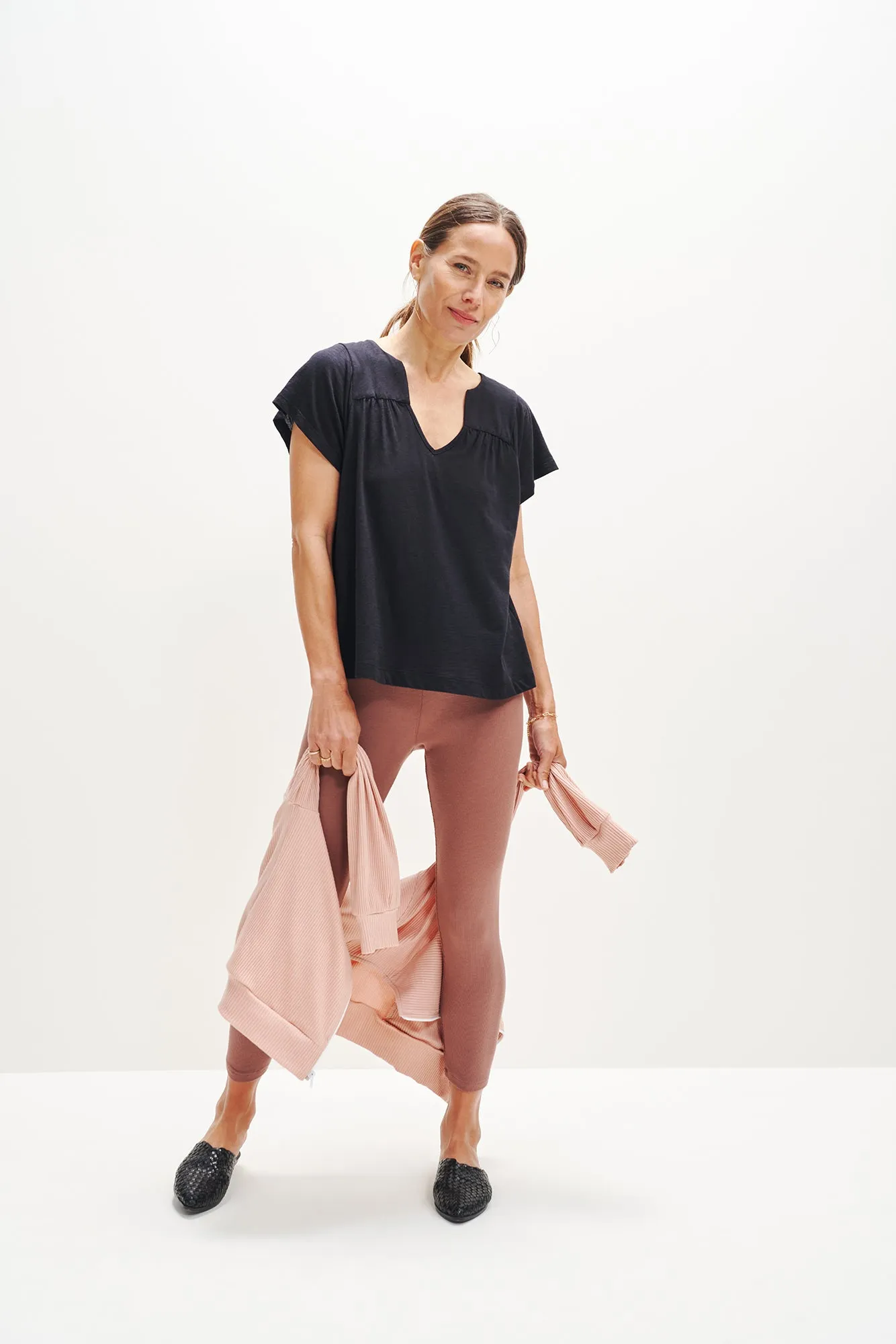 Tallulah Reverie Slub Top - Black sold by Amour Vert product image thumbnail 2