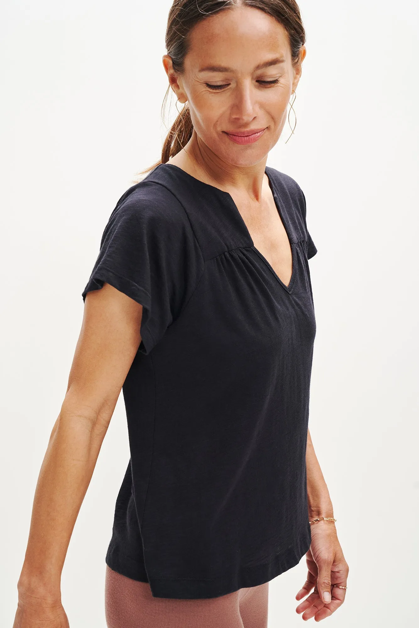 Tallulah Reverie Slub Top - Black sold by Amour Vert product image thumbnail 4
