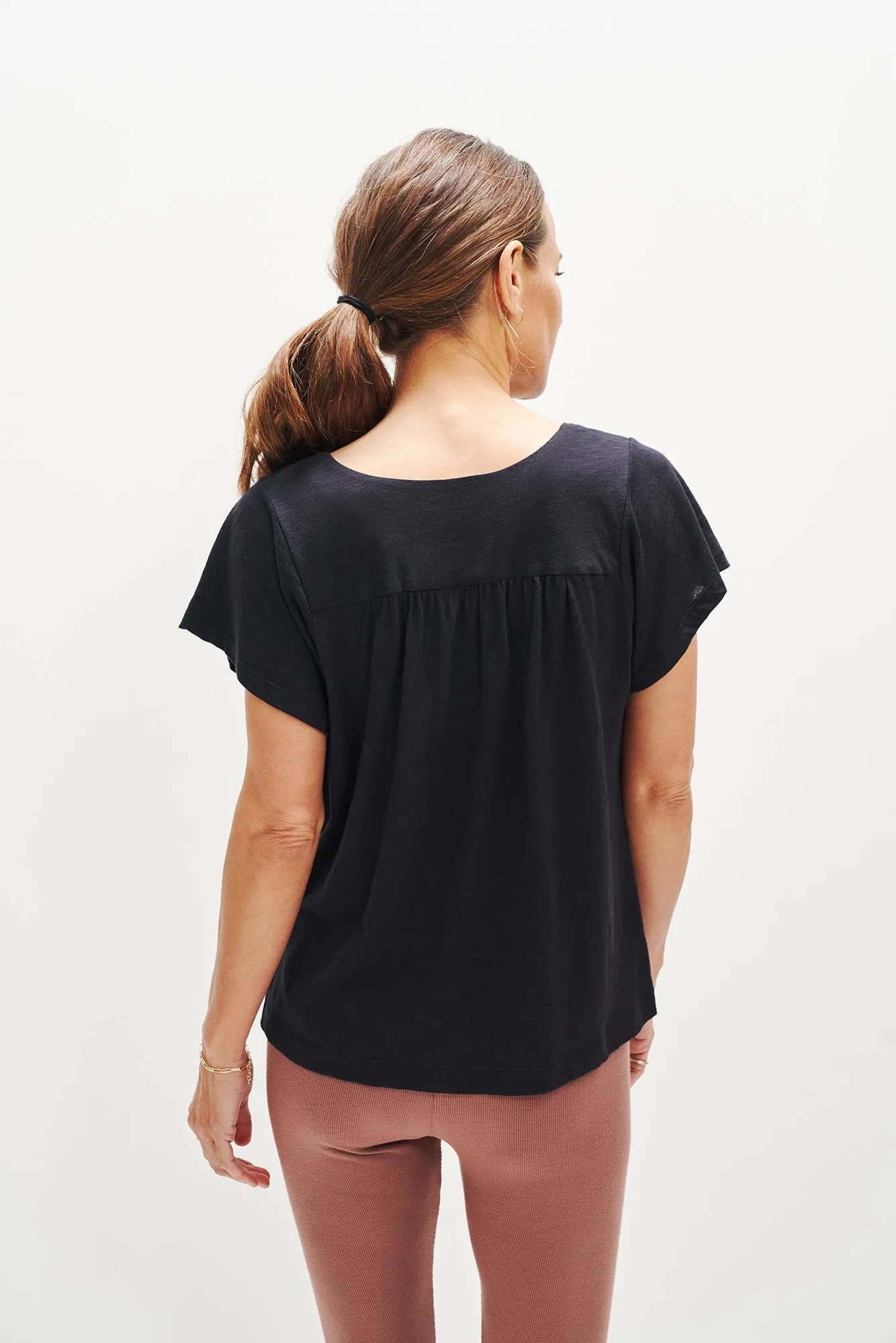 Tallulah Reverie Slub Top - Black sold by Amour Vert product image thumbnail 3