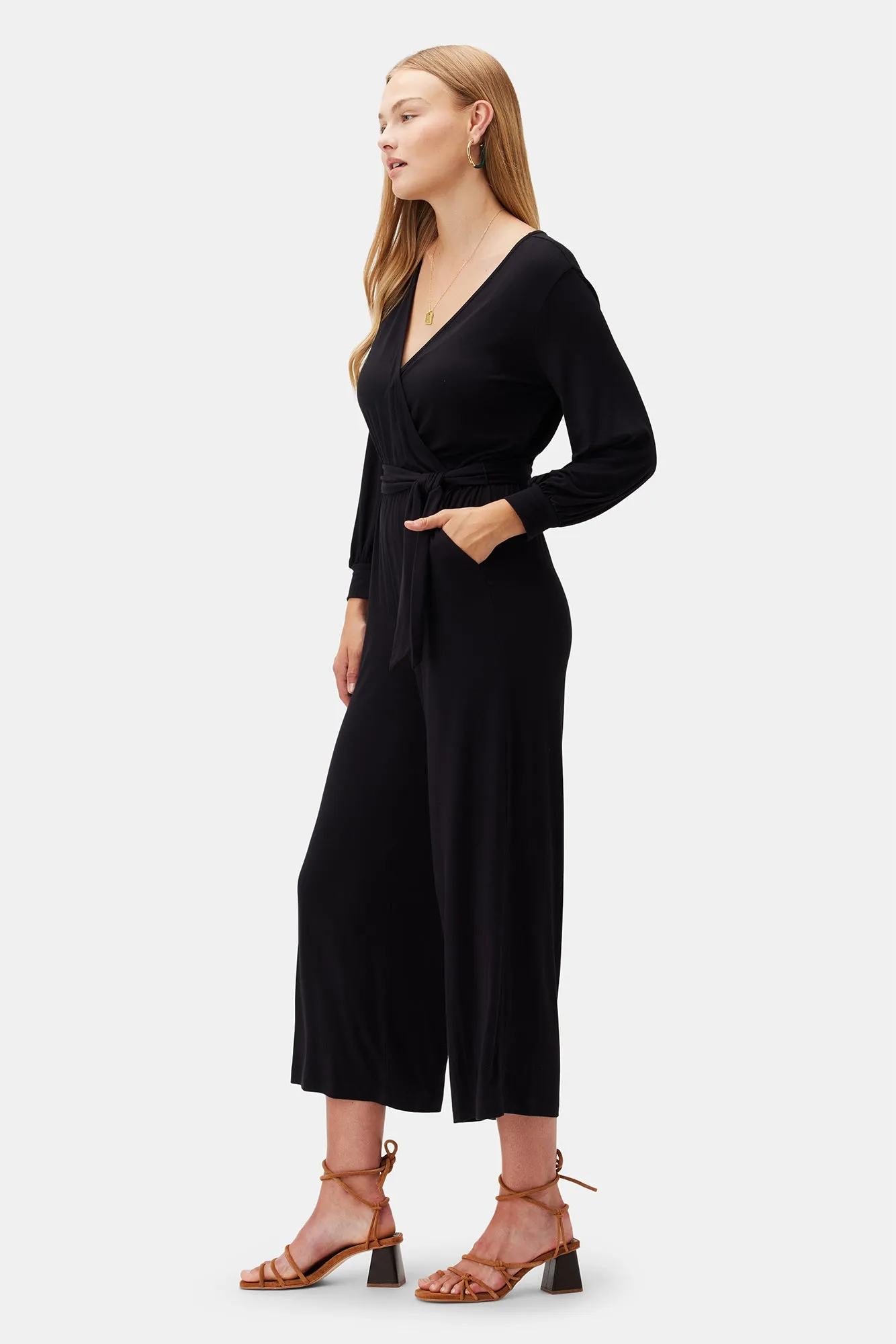 Everley Modal Jumpsuit - Black sold by Amour Vert product image thumbnail 2