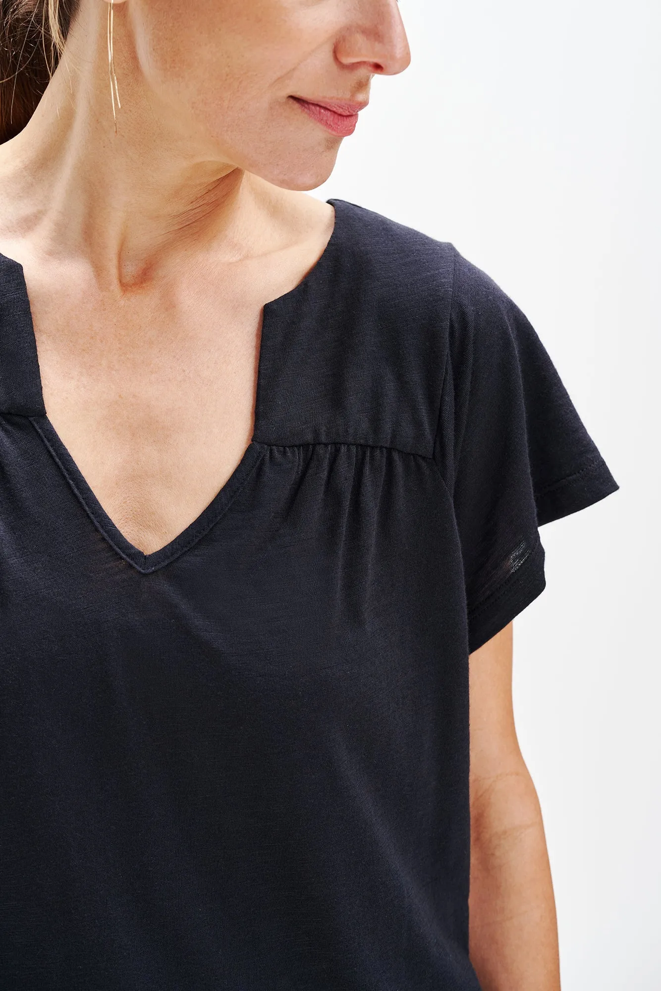 Tallulah Reverie Slub Top - Black sold by Amour Vert product image thumbnail 5