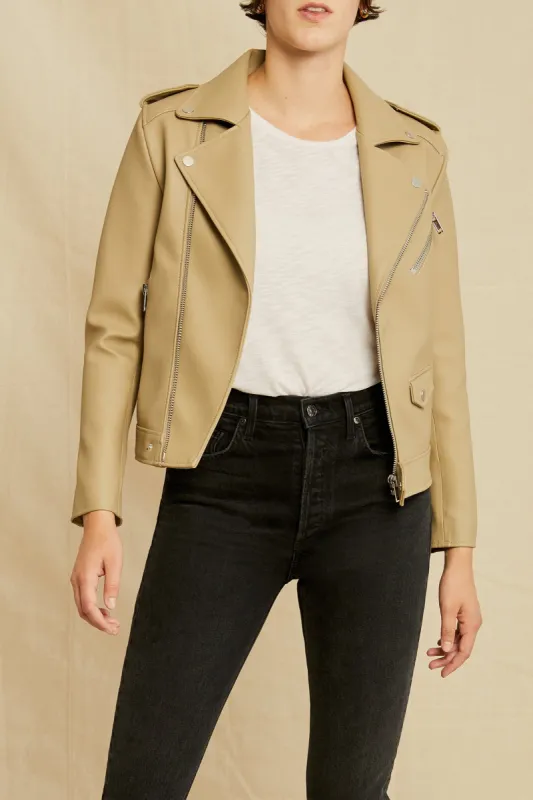 Deadwood River Cactus Leather Jacket - Beige sold by Amour Vert