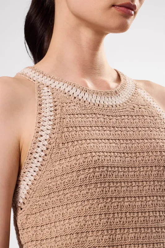 Texture Halter - Biscotti Ivory sold by Amour Vert