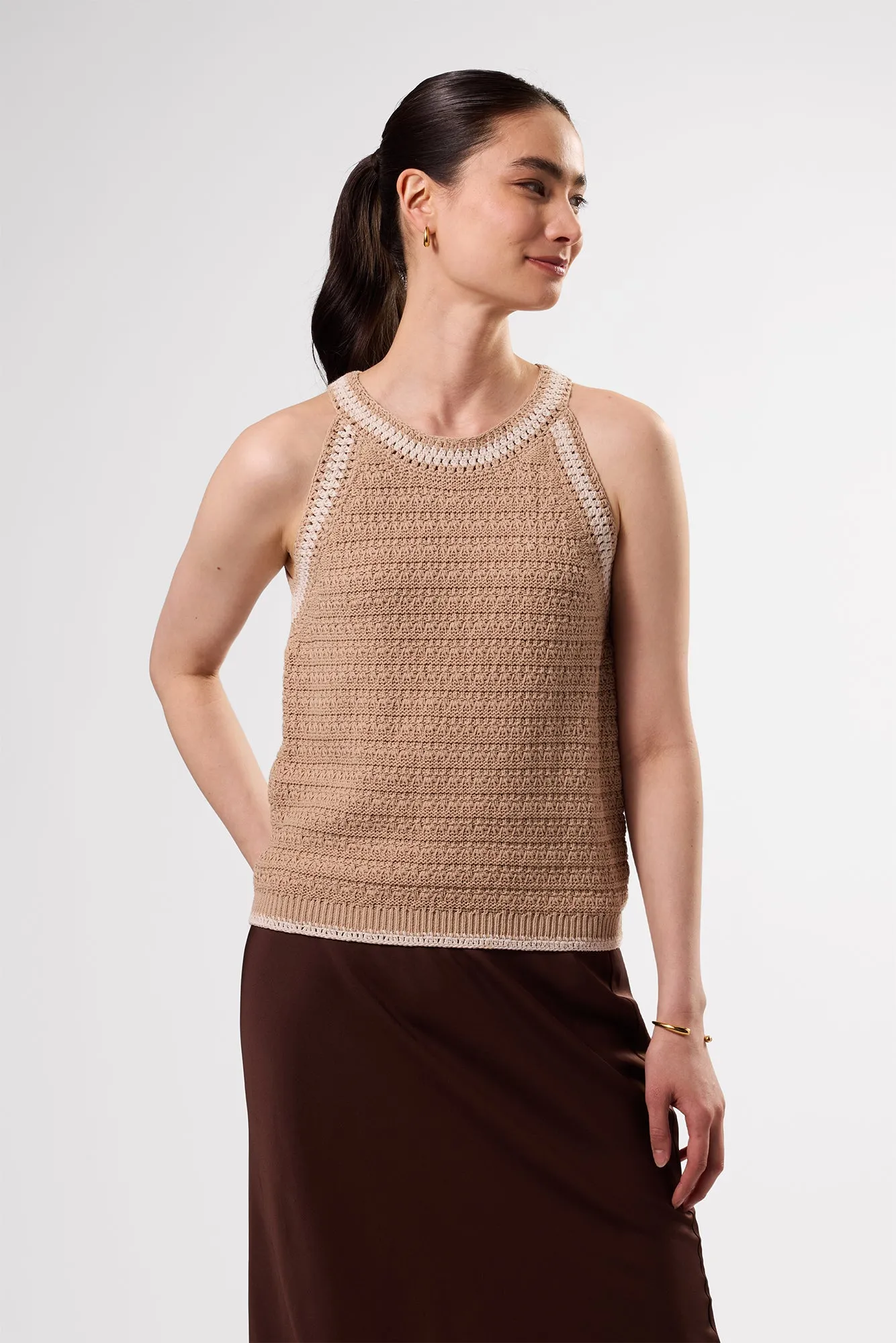 Texture Halter - Biscotti Ivory sold by Amour Vert product image thumbnail 2