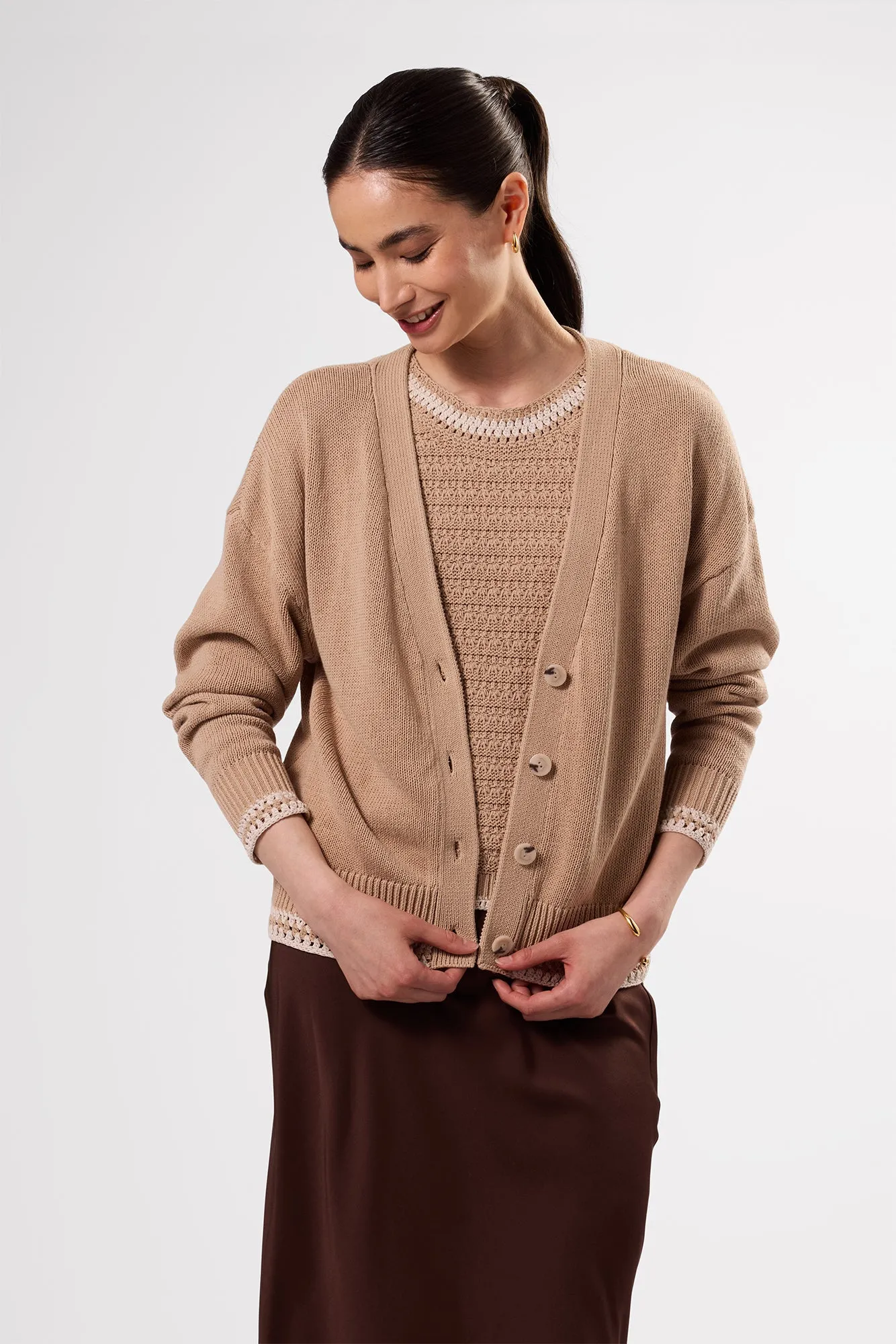 Texture Halter - Biscotti Ivory sold by Amour Vert product image thumbnail 3