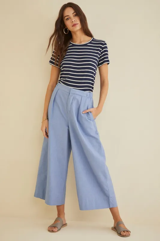 Kowtow Pleat Pants - Chambray sold by Amour Vert