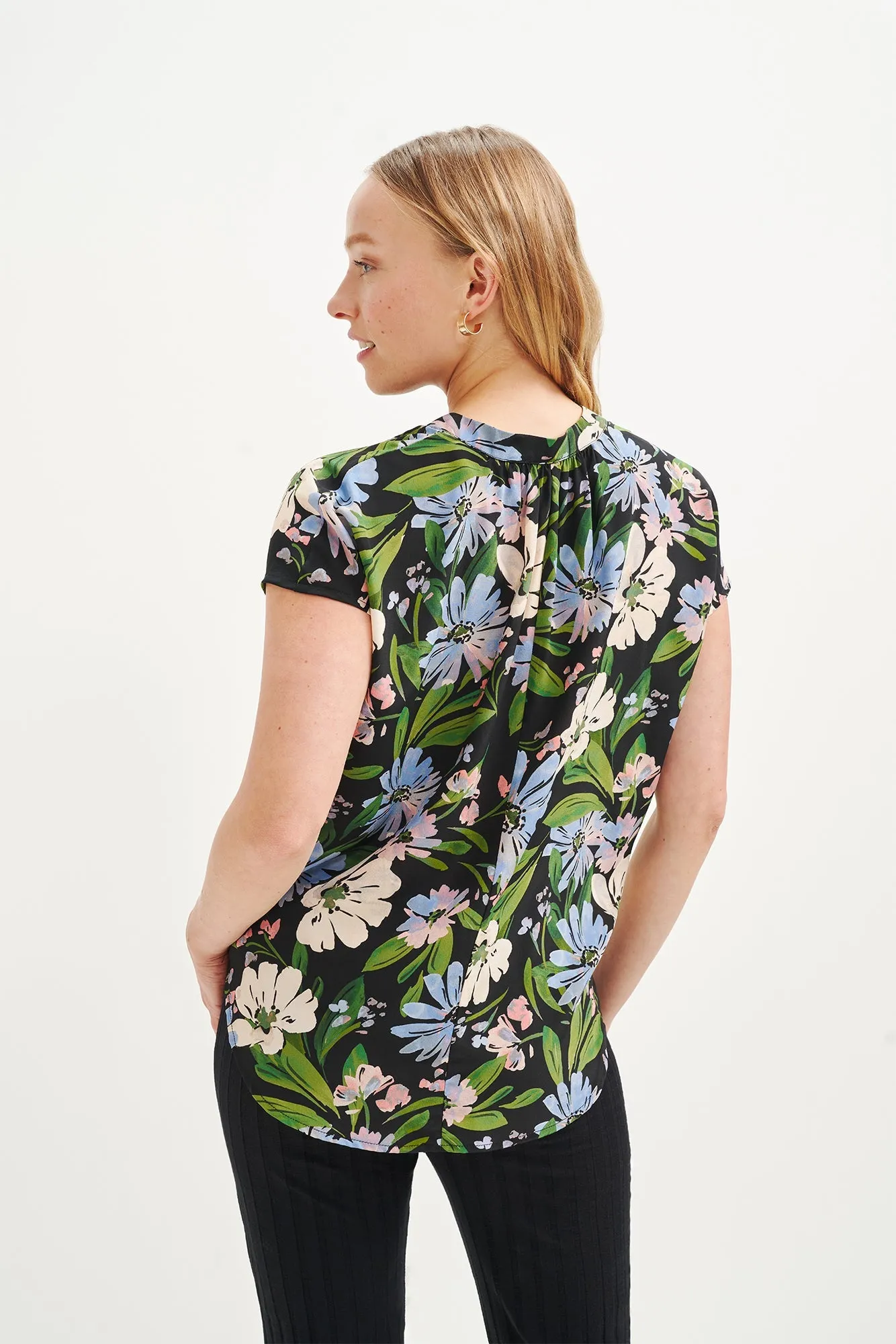 Renata Washable Silk Blouse - Printemps Floral sold by Amour Vert product image thumbnail 3