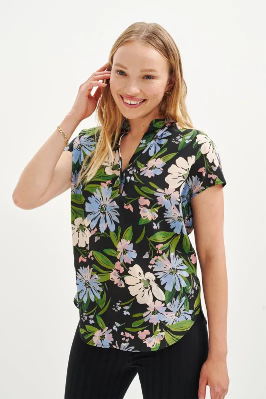 Renata Washable Silk Blouse - Printemps Floral sold by Amour Vert