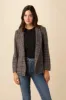 Pippa Upcycled Wool Blazer - Purple Plaid sold by Amour Vert