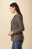 Pippa Upcycled Wool Blazer - Purple Plaid sold by Amour Vert
