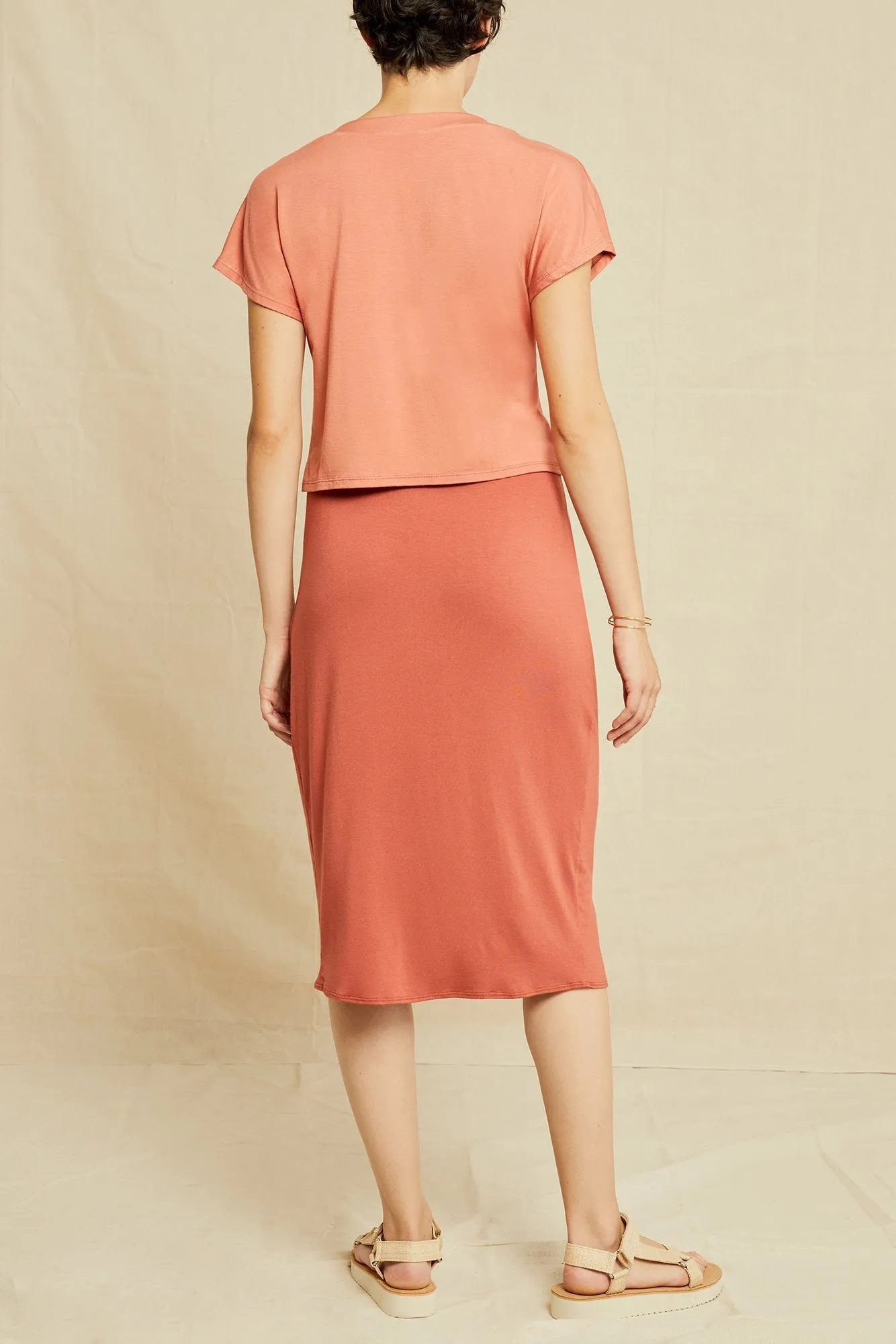 Juliet Modal Tee - Hibiscus - ReAmour sold by Amour Vert product image thumbnail 3