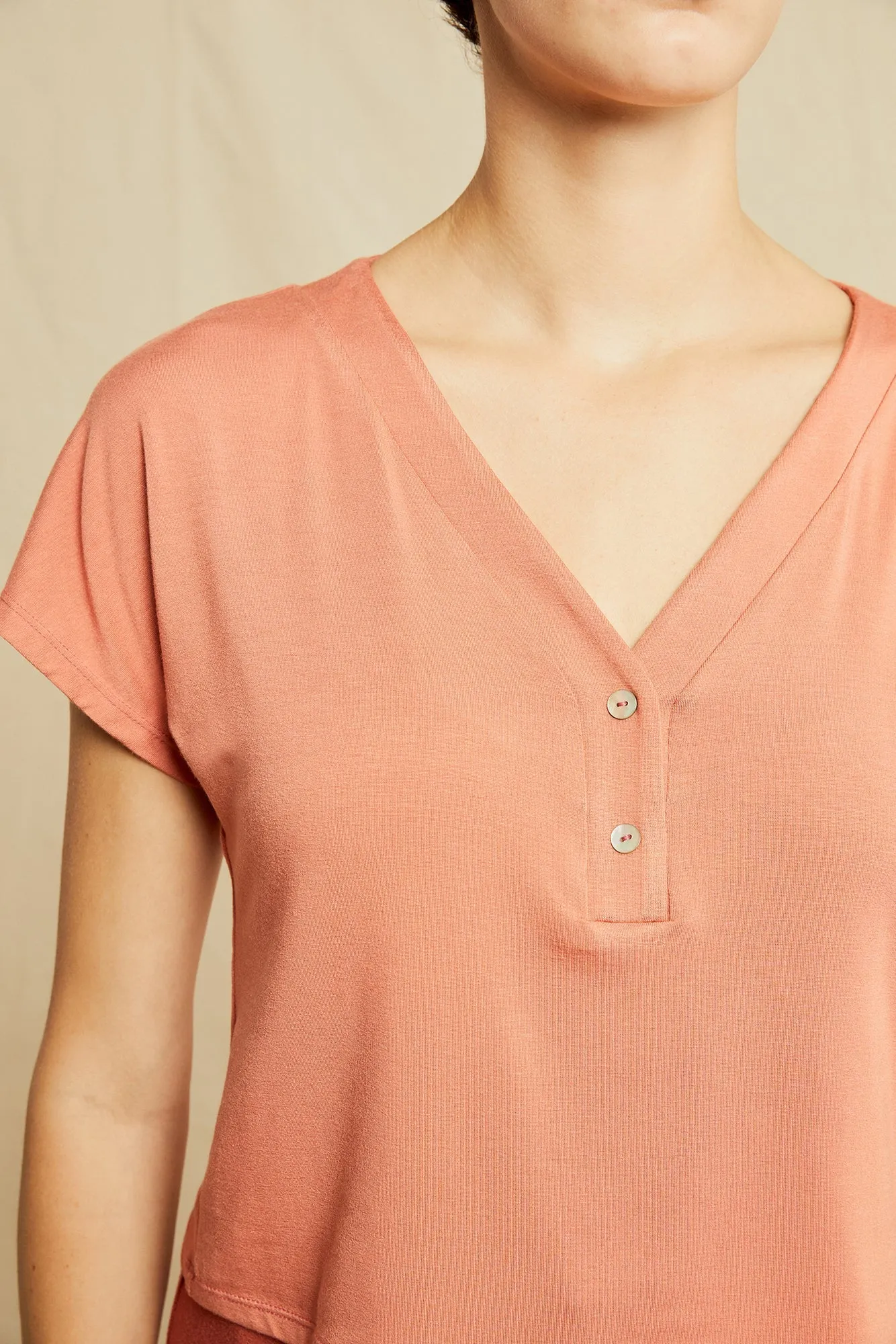 Juliet Modal Tee - Hibiscus - ReAmour sold by Amour Vert product image thumbnail 4