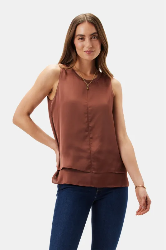 Zola Doubled Tank - Cafe sold by Amour Vert