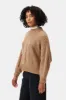 Cameryn Cable Knit Wool Sweater - Camel sold by Amour Vert