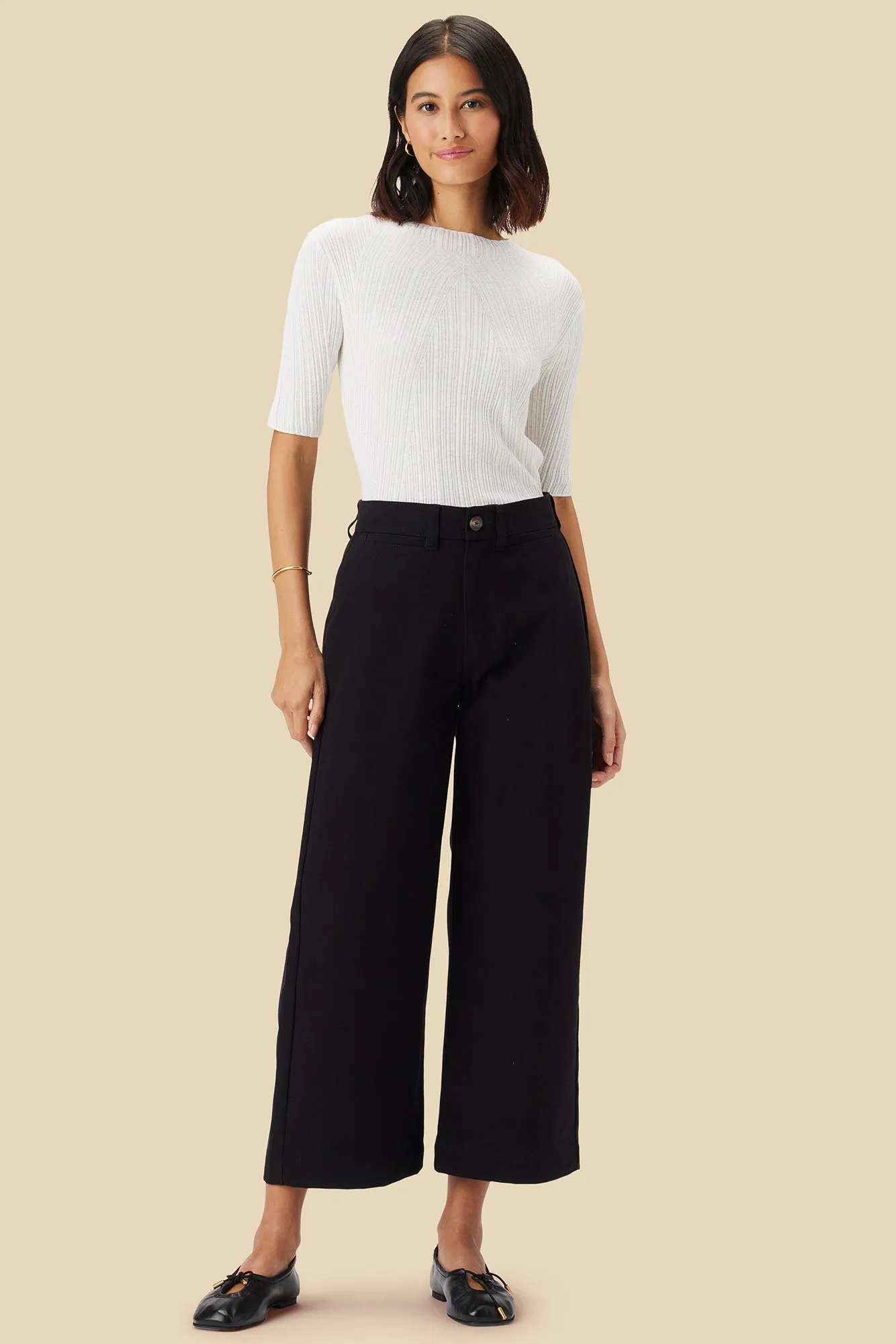 Wide Leg Utility Pant - Black sold by Amour Vert product image thumbnail 4