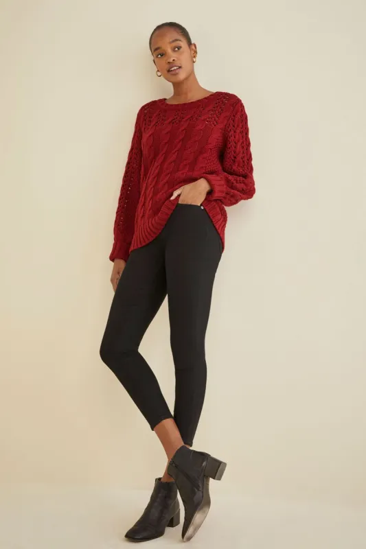 Adalicia Cable Knit Sweater sold by Amour Vert