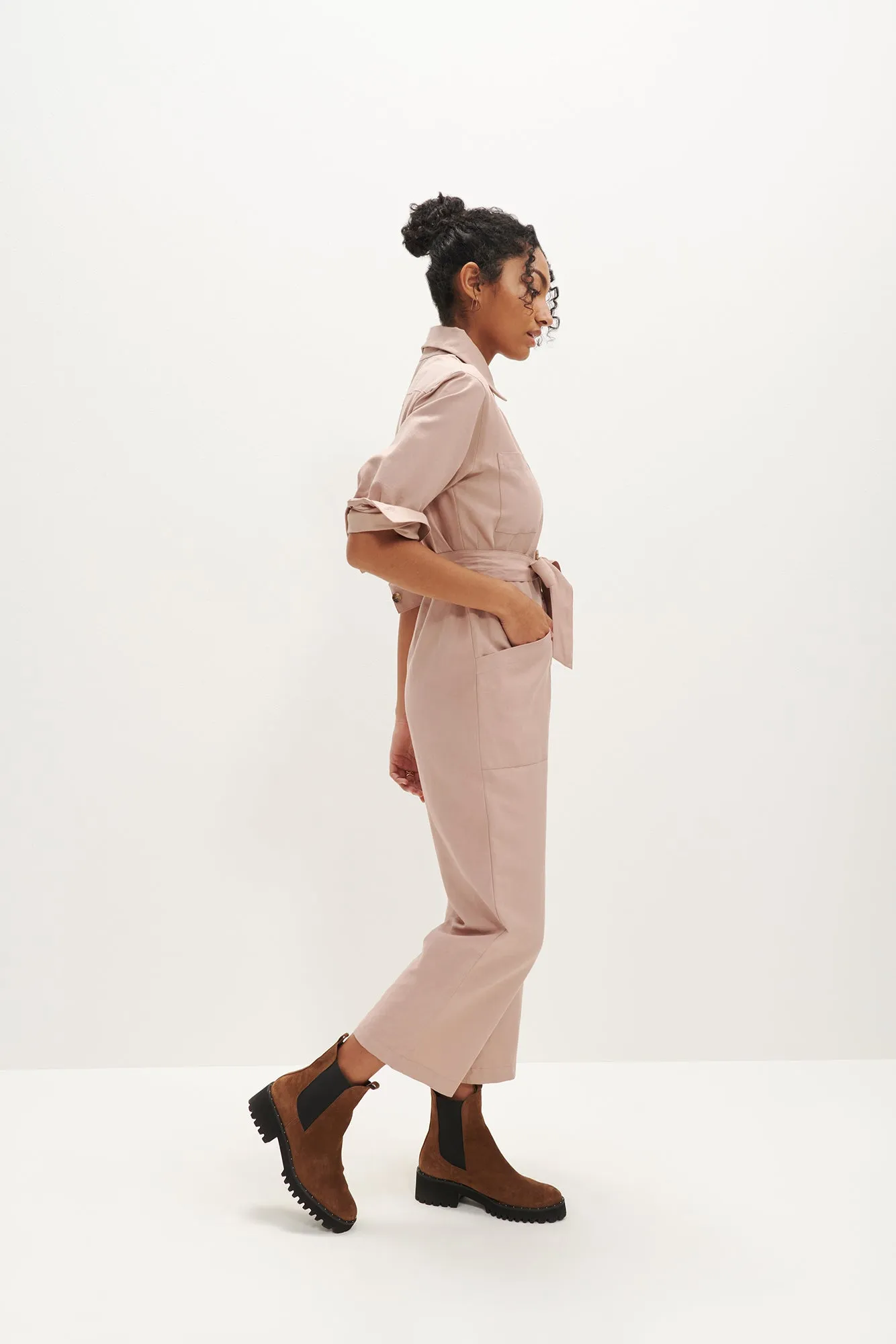 Oceane Femme Fête Jumpsuit - Rose - ReAmour sold by Amour Vert product image thumbnail 3