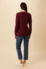 Astra Organic Cotton Cardigan - Burgundy sold by Amour Vert