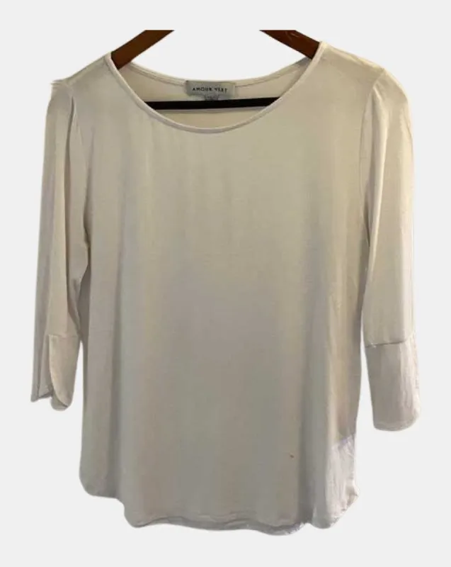 Meg 3/4 Sleeve Top - ReAmour sold by Amour Vert