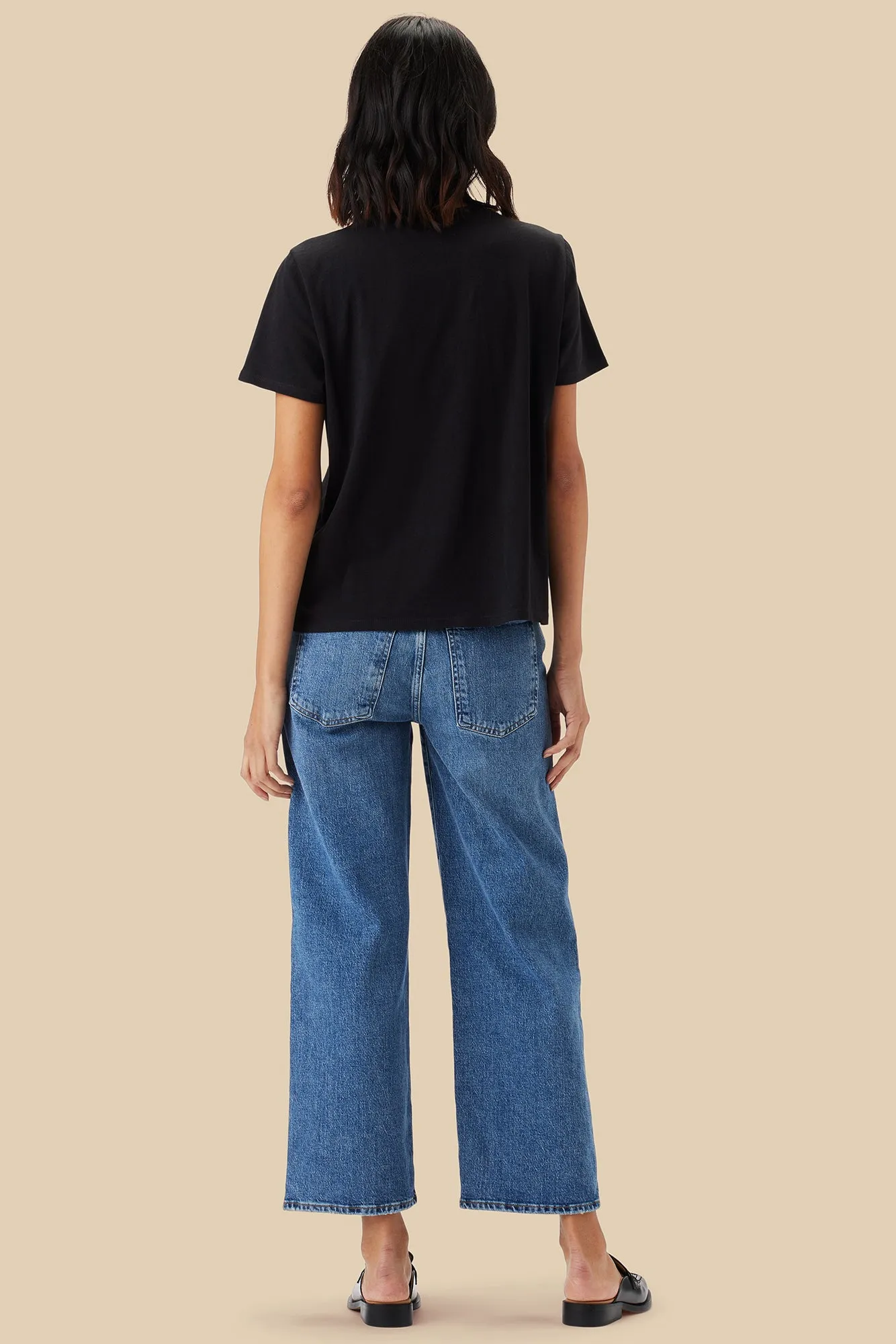 Berkeley Organic Cotton Tee - Black sold by Amour Vert product image thumbnail 4