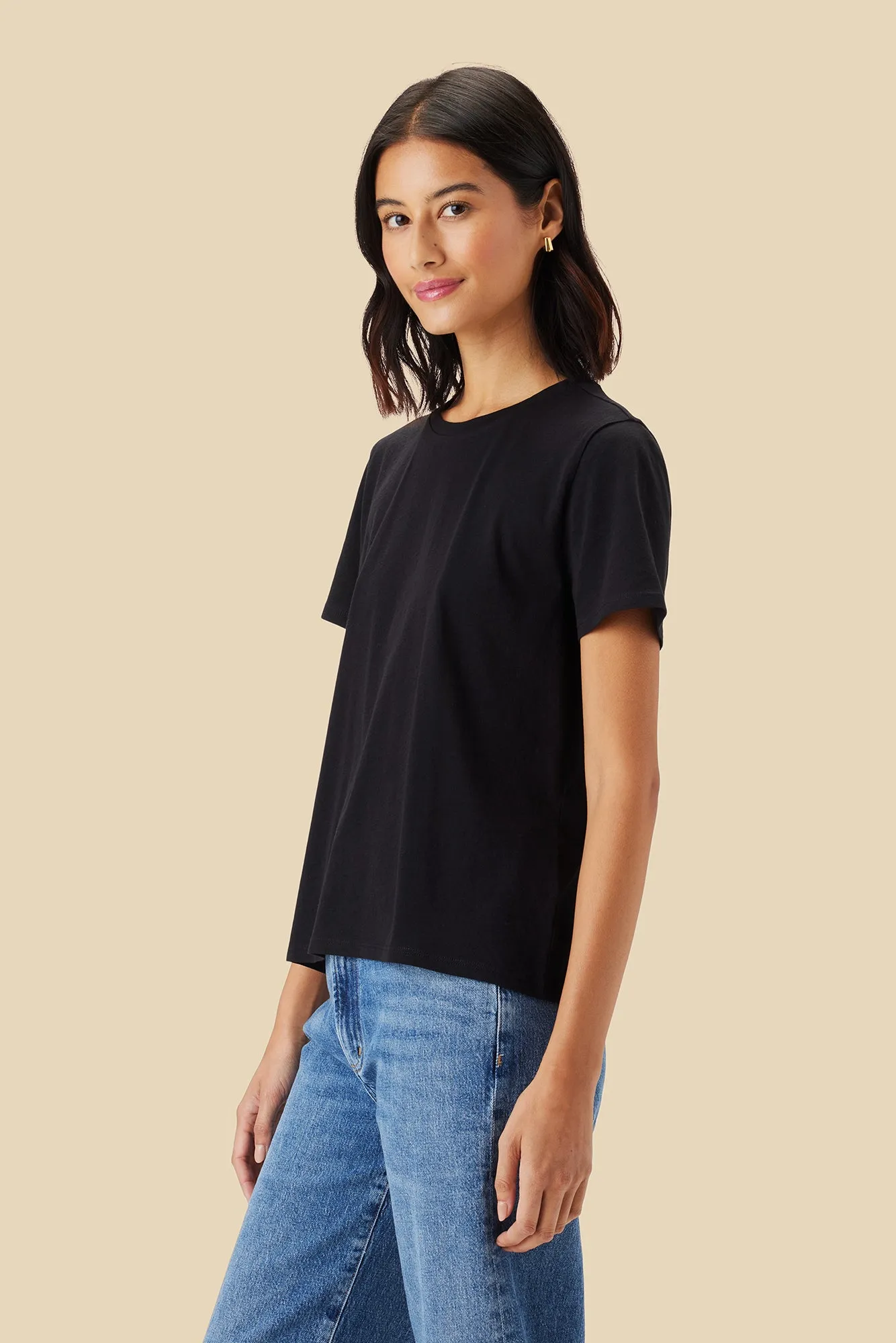 Berkeley Organic Cotton Tee - Black sold by Amour Vert product image thumbnail 3