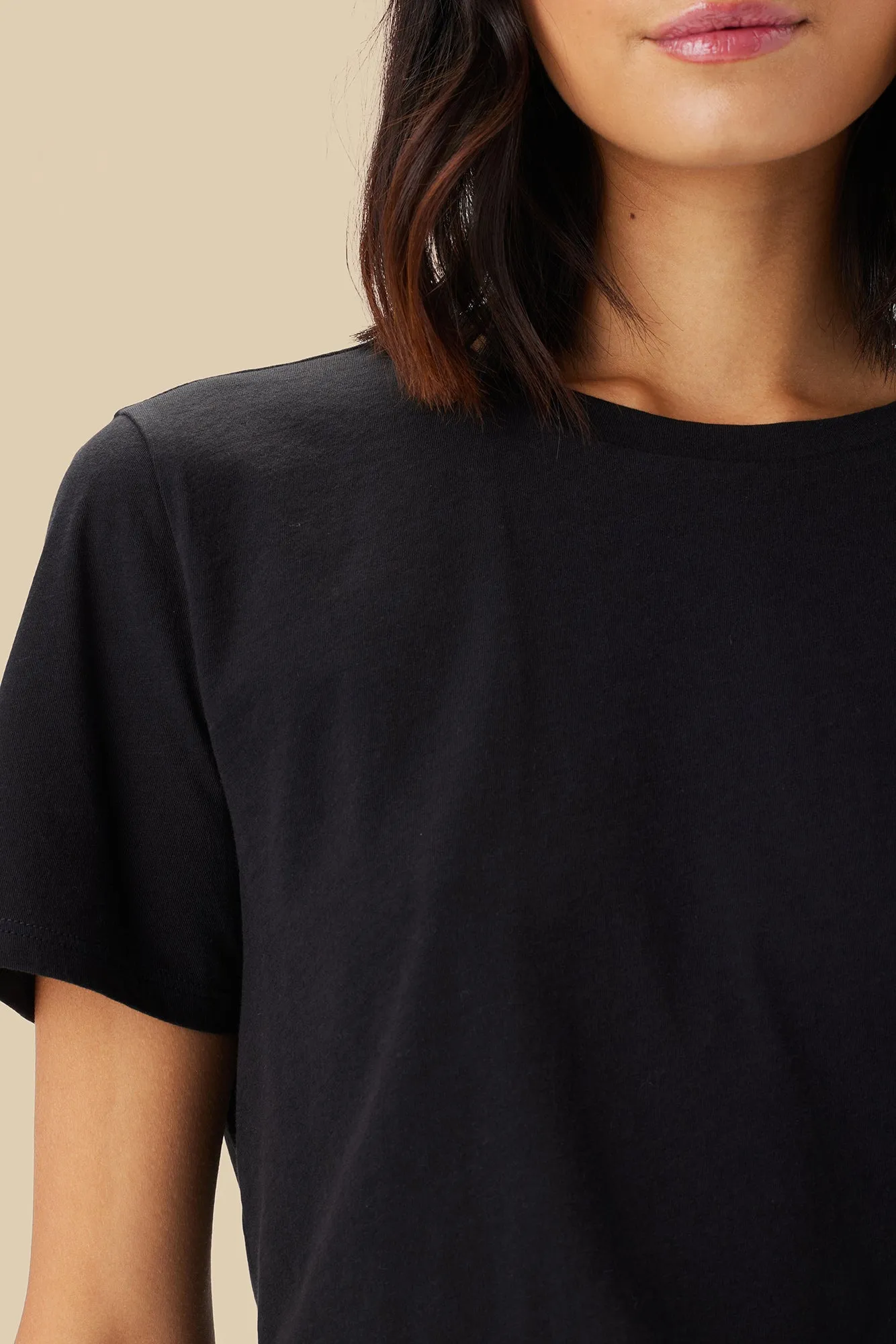 Berkeley Organic Cotton Tee - Black sold by Amour Vert product image thumbnail 2