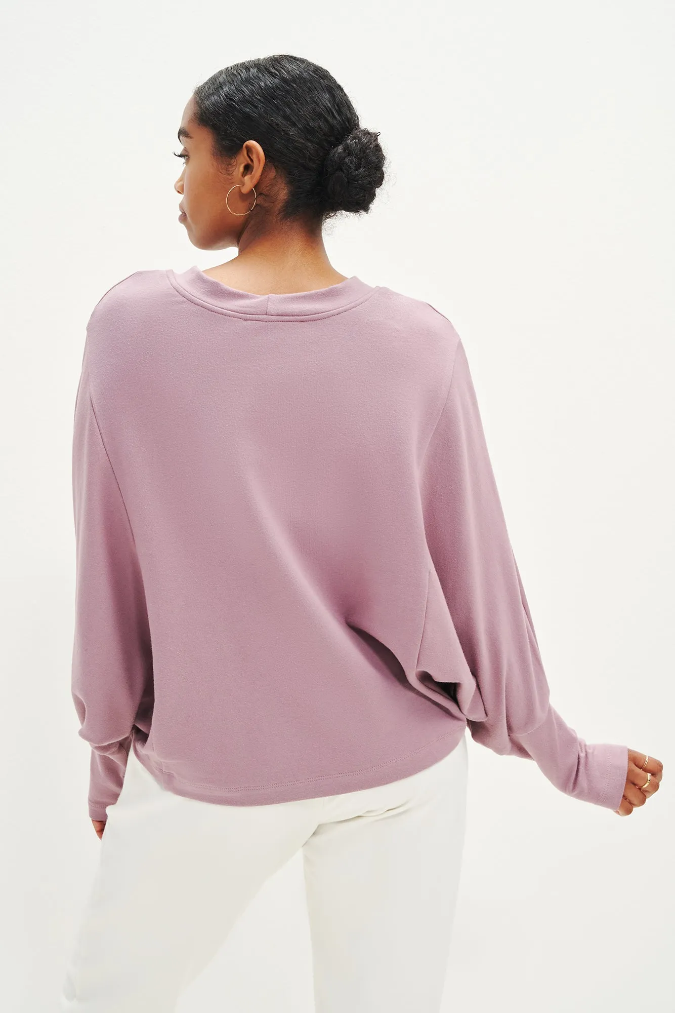 Dominique Reverie Terry Sweatshirt - Lavender - ReAmour sold by Amour Vert product image thumbnail 2