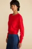 Daphne Novelty Stitch Sweater - Red sold by Amour Vert