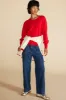 Daphne Novelty Stitch Sweater - Red sold by Amour Vert