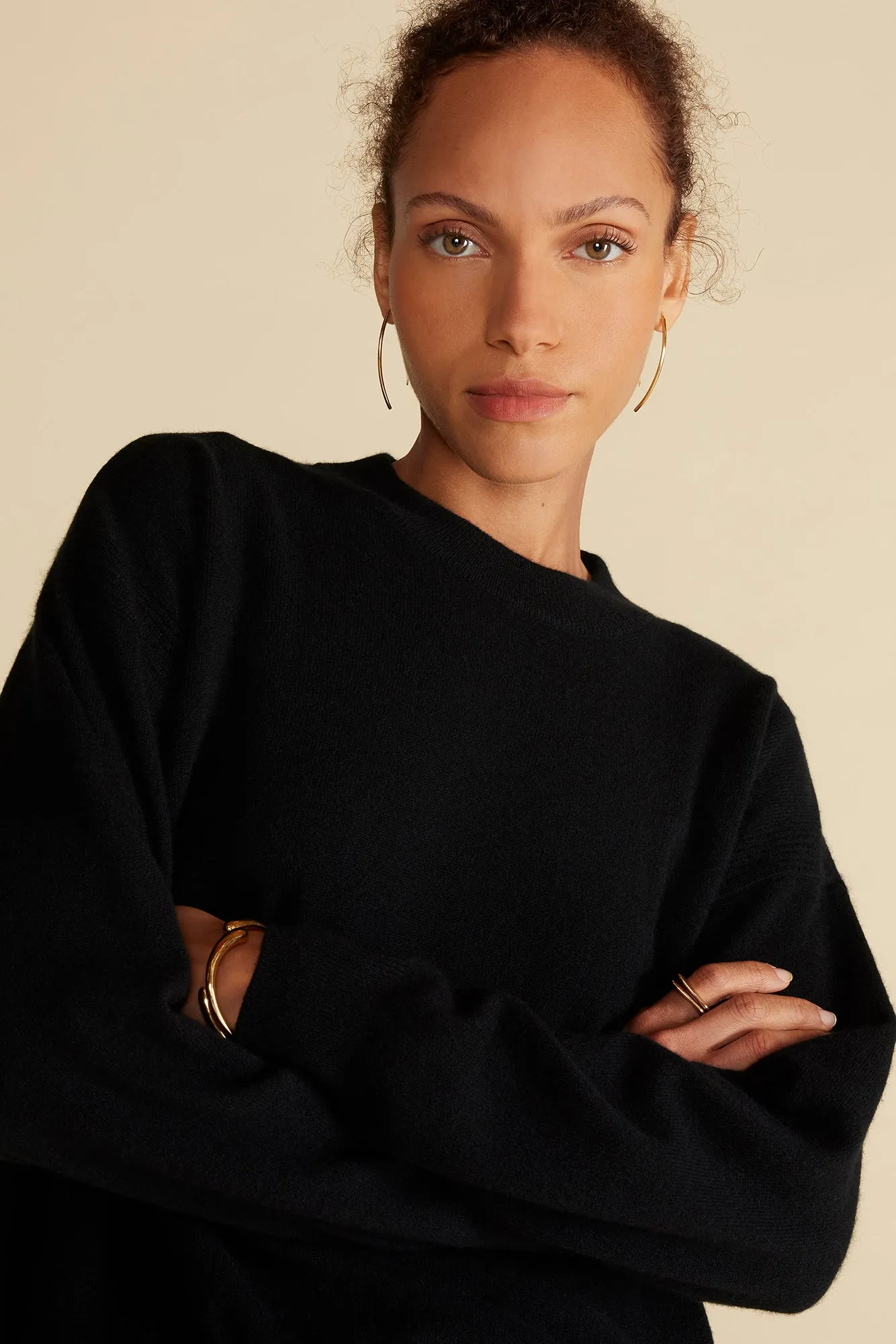 Pearl Cashmere Sweater - Licorice Black sold by Amour Vert product image thumbnail 2