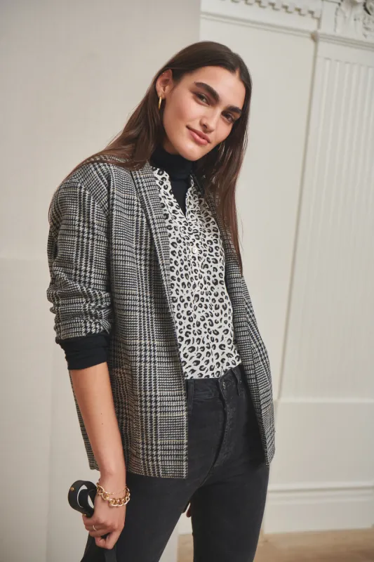 Viva Upcycled Wool Jacket - Manchester Check sold by Amour Vert