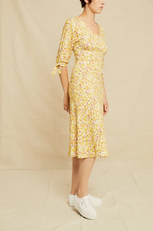 Cali Reverie Knit Dress - Dandelion Floral - ReAmour sold by Amour Vert