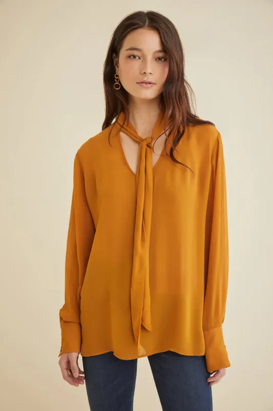 Ena Cupro Blouse sold by Amour Vert