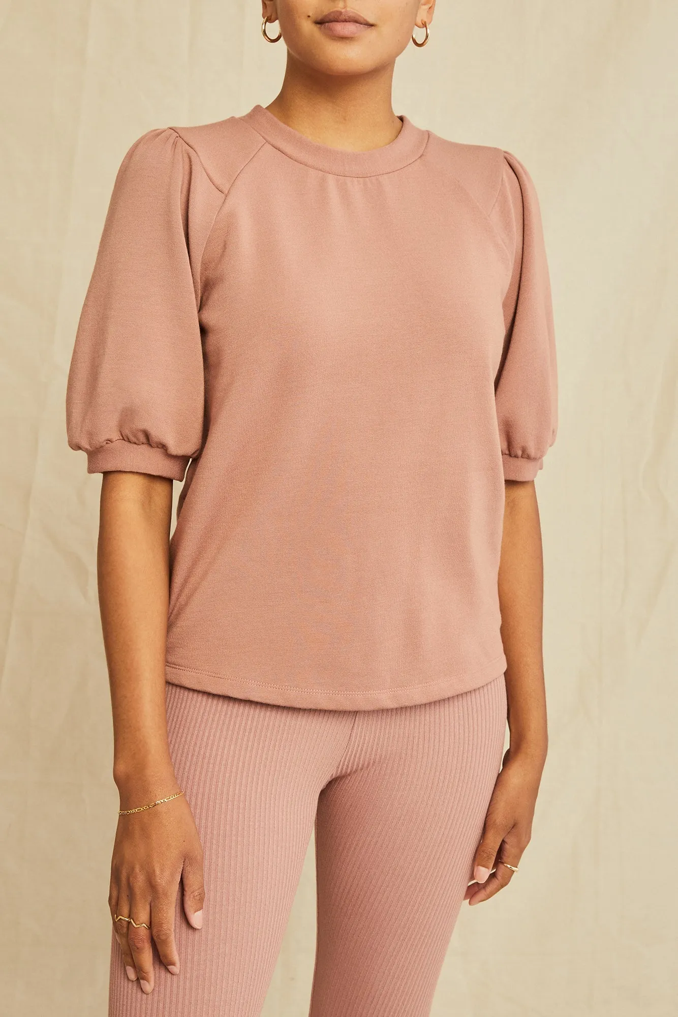 Reece Luxe Fleece Top - Quartz sold by Amour Vert