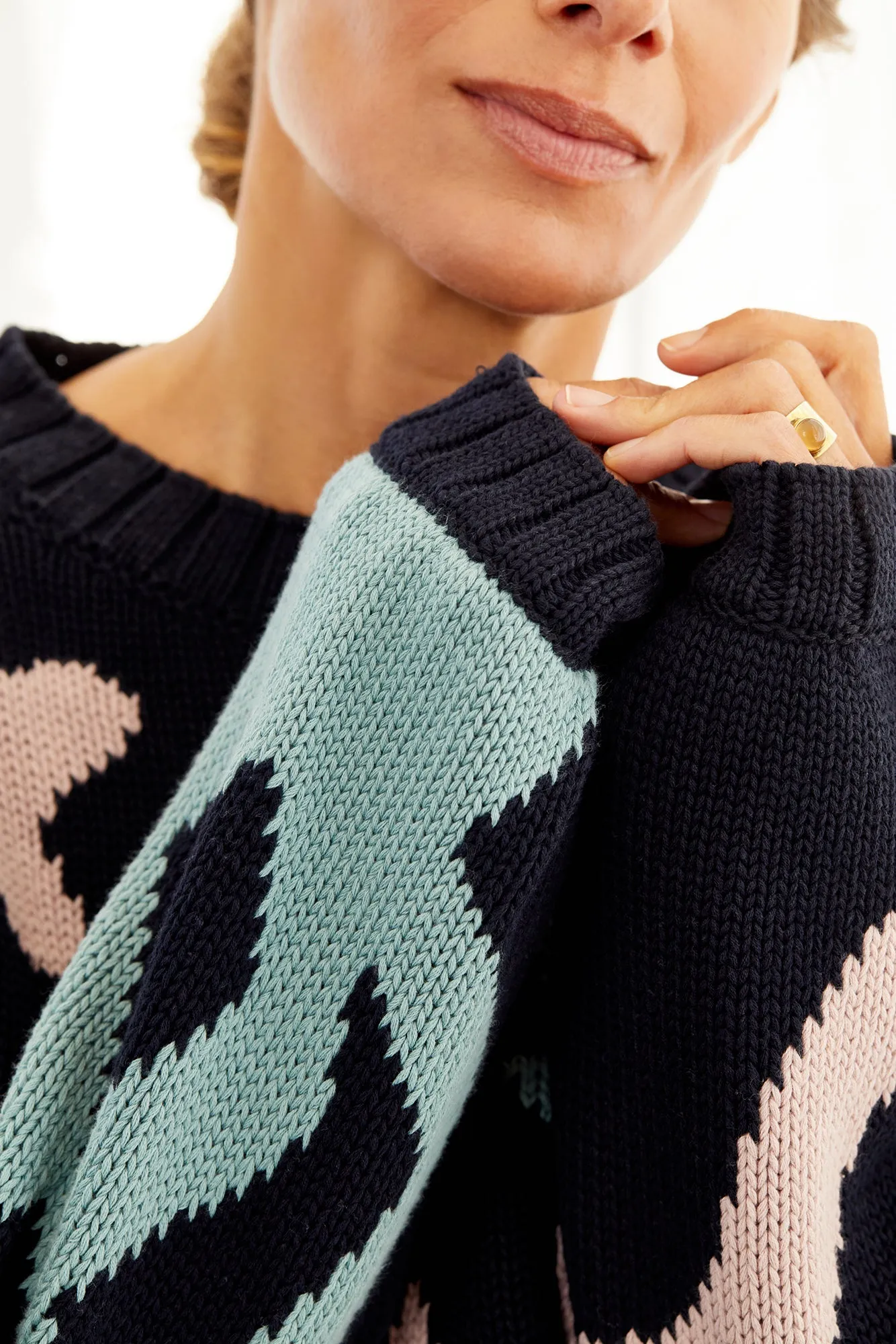 Roslyn Organic Cotton Sweater - Abstract Multi sold by Amour Vert product image thumbnail 4