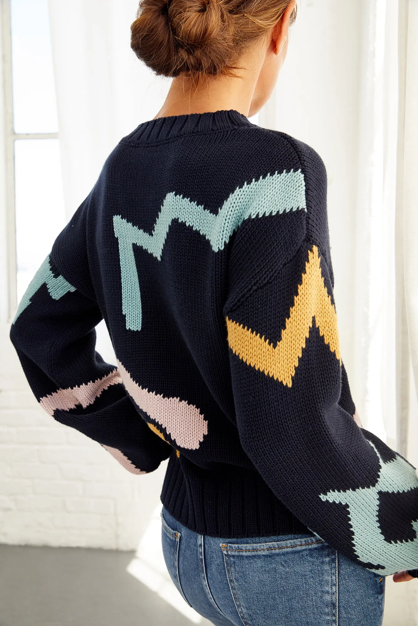 Roslyn Organic Cotton Sweater - Abstract Multi sold by Amour Vert product image thumbnail 2