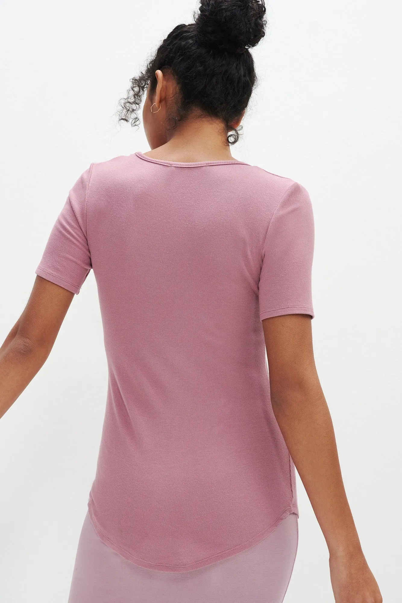 Itana Dream Rib Tee - Lilac sold by Amour Vert product image thumbnail 3