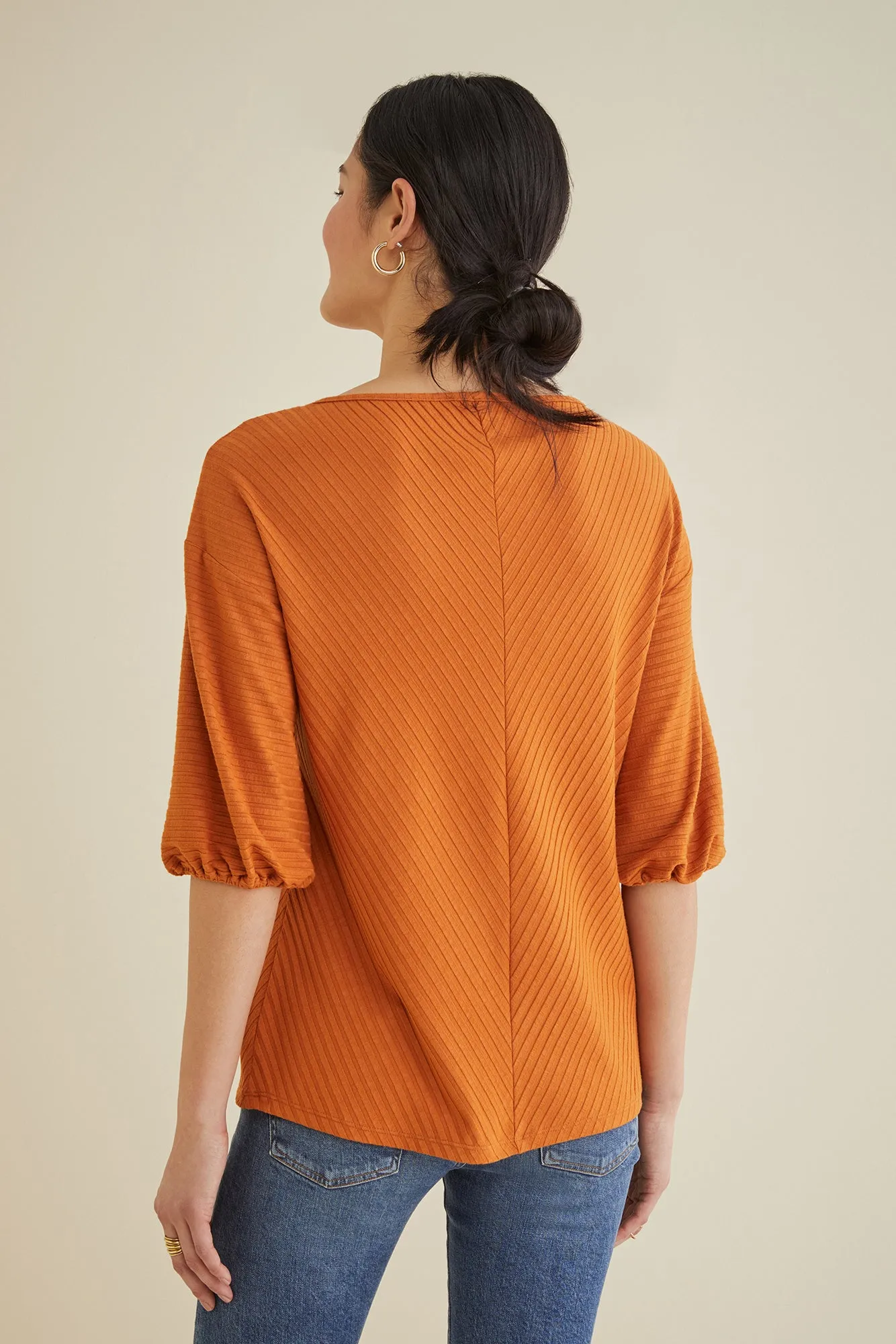 Manette Ribbed Top - Ginger sold by Amour Vert product image thumbnail 3