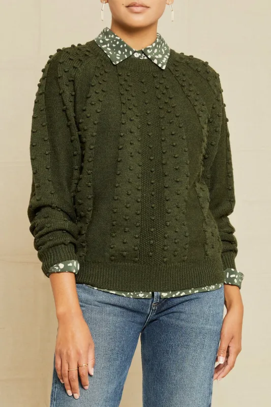 Laurel Wool Sweater - Olive sold by Amour Vert