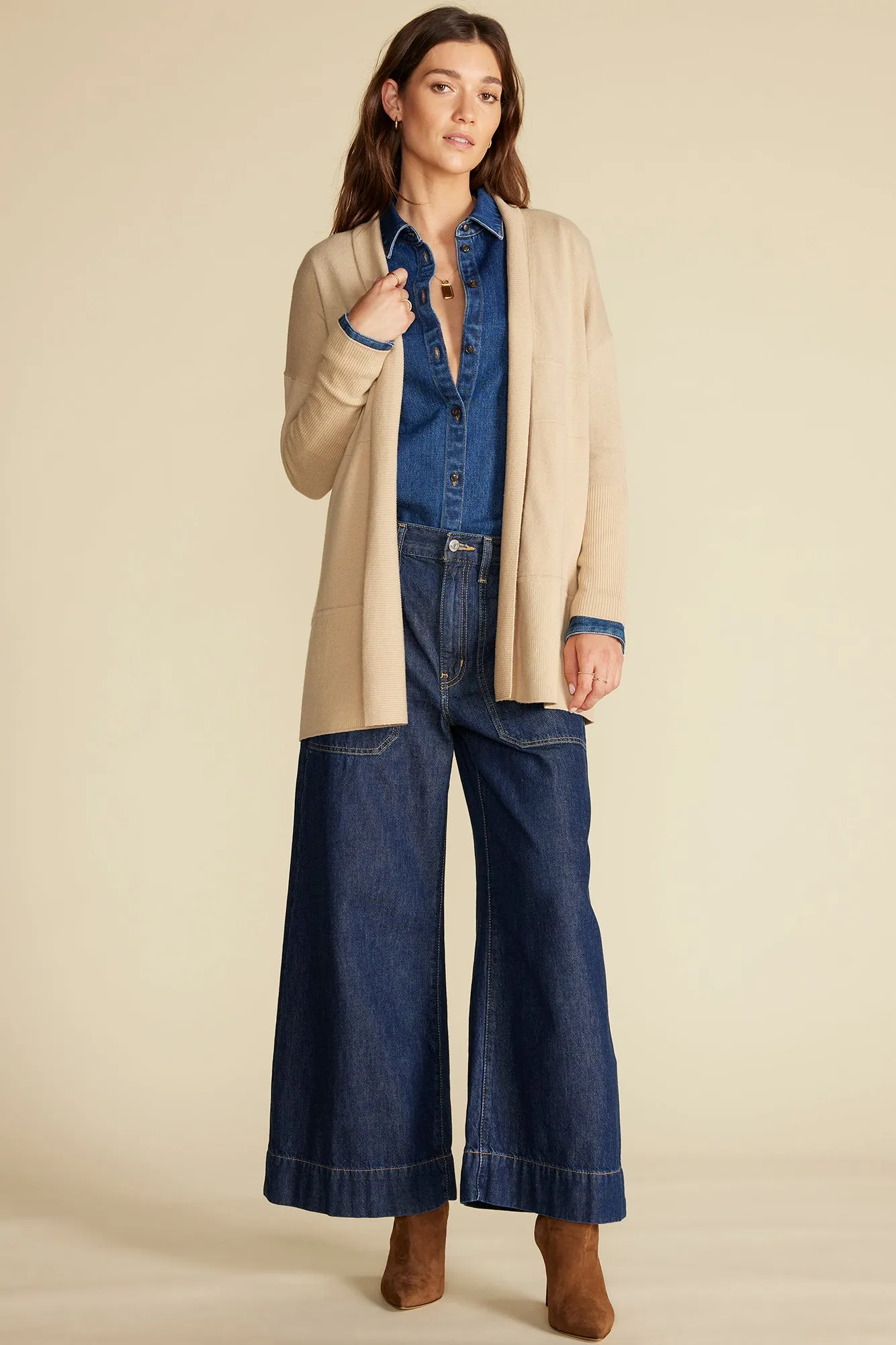 Bailey Wool Sweater Coat - Camel sold by Amour Vert product image thumbnail 5