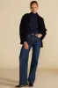 Carrie Turtleneck Cashmere Sweater - Navy Blue sold by Amour Vert