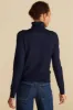 Carrie Turtleneck Cashmere Sweater - Navy Blue sold by Amour Vert