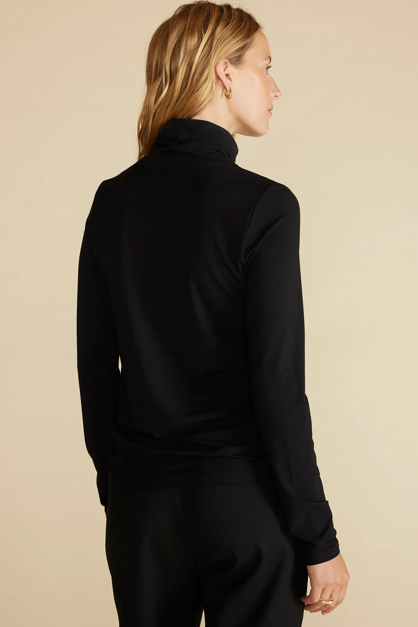 Flannery Bamboo Knit Turtleneck - Black sold by Amour Vert product image thumbnail 4