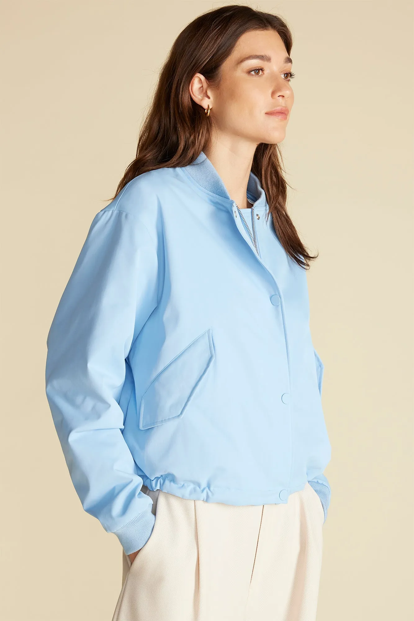 Jarrel Bomber Jacket - Sky Blue sold by Amour Vert product image thumbnail 3