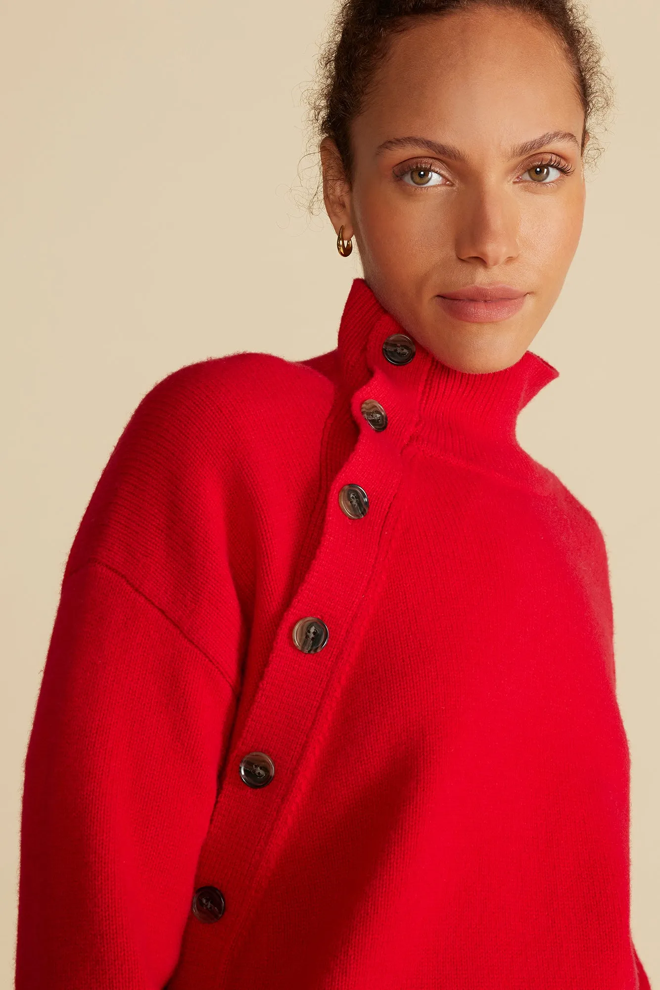 Leonie Turtleneck Sweater - Red sold by Amour Vert product image thumbnail 3