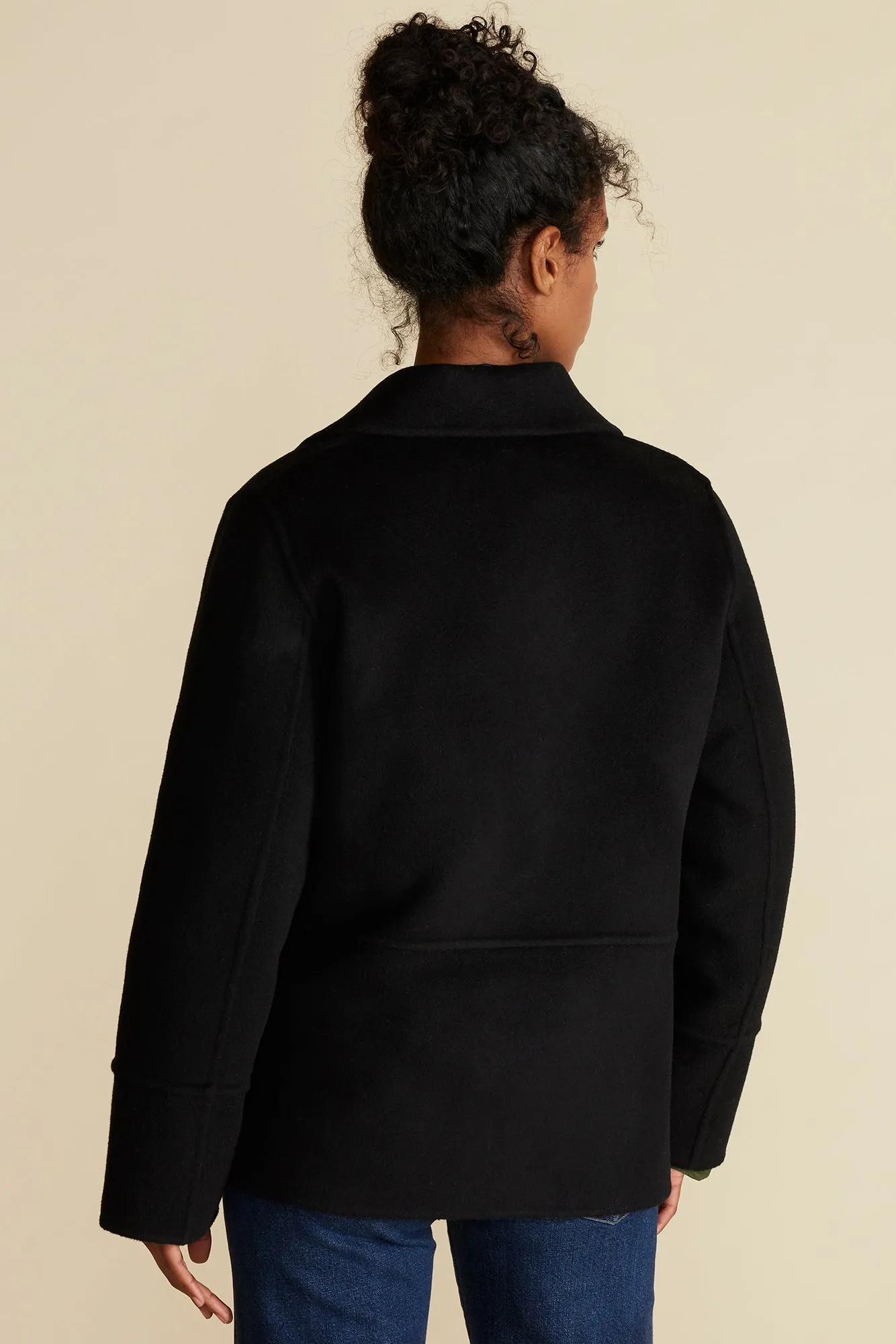 Marcel Wool Pea Coat - Black sold by Amour Vert product image thumbnail 5