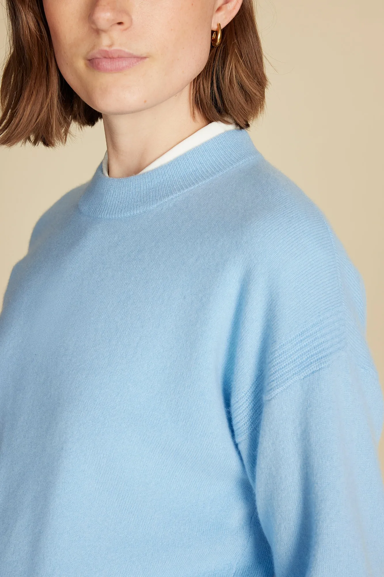 Pearl Cashmere Sweater - Sky Blue sold by Amour Vert product image thumbnail 2