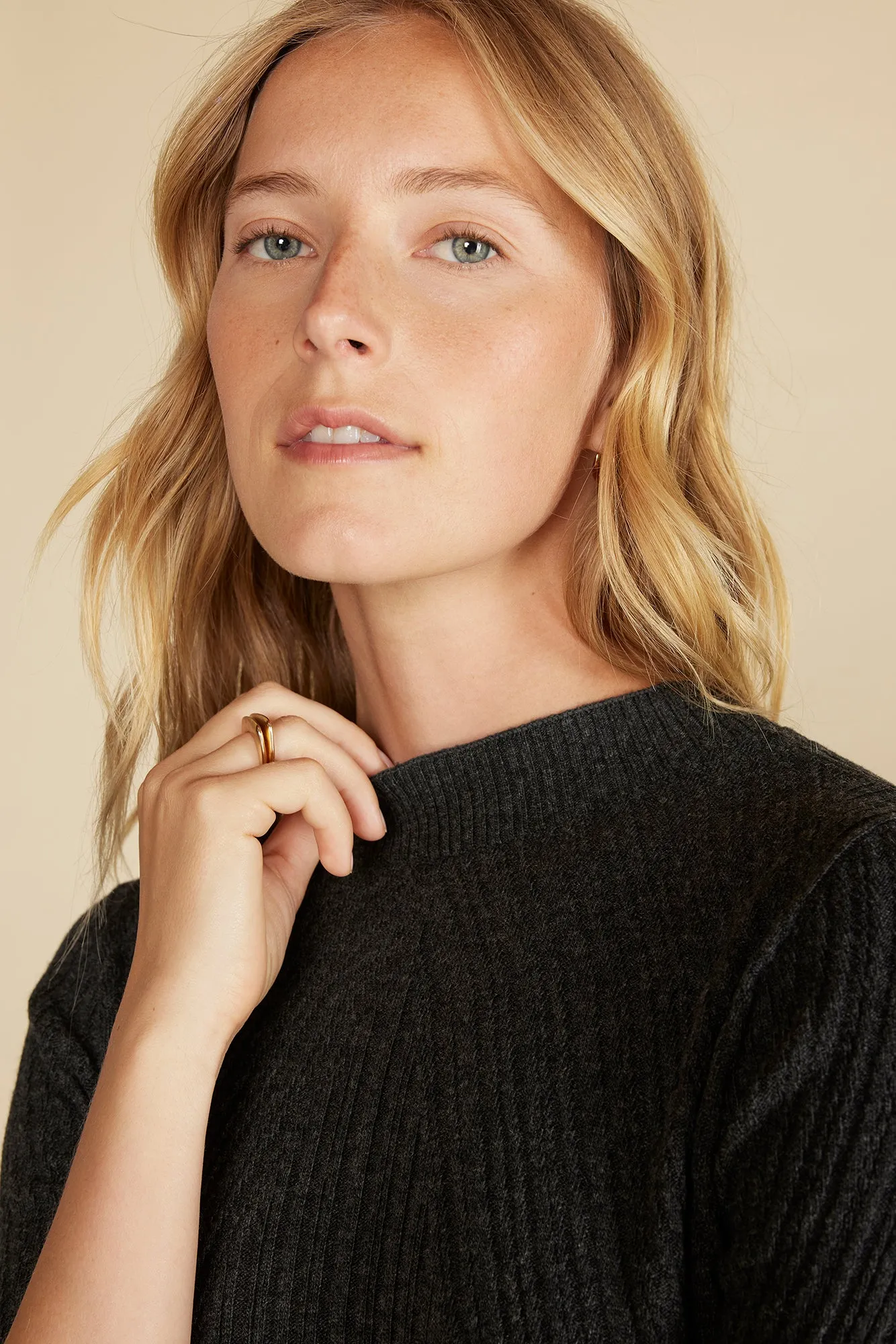 Sidony Mini Sweater Dress - Charcoal Grey sold by Amour Vert product image thumbnail 2