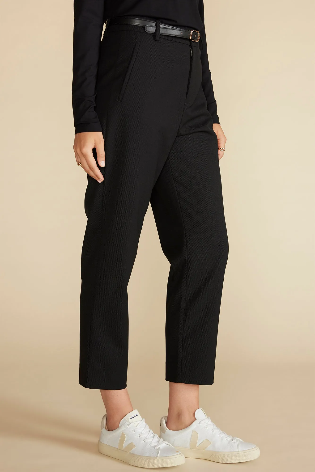 Taper Tailored Ankle Trouser - Black sold by Amour Vert product image thumbnail 3
